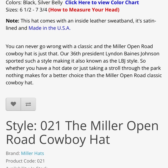 Miller Hats Box